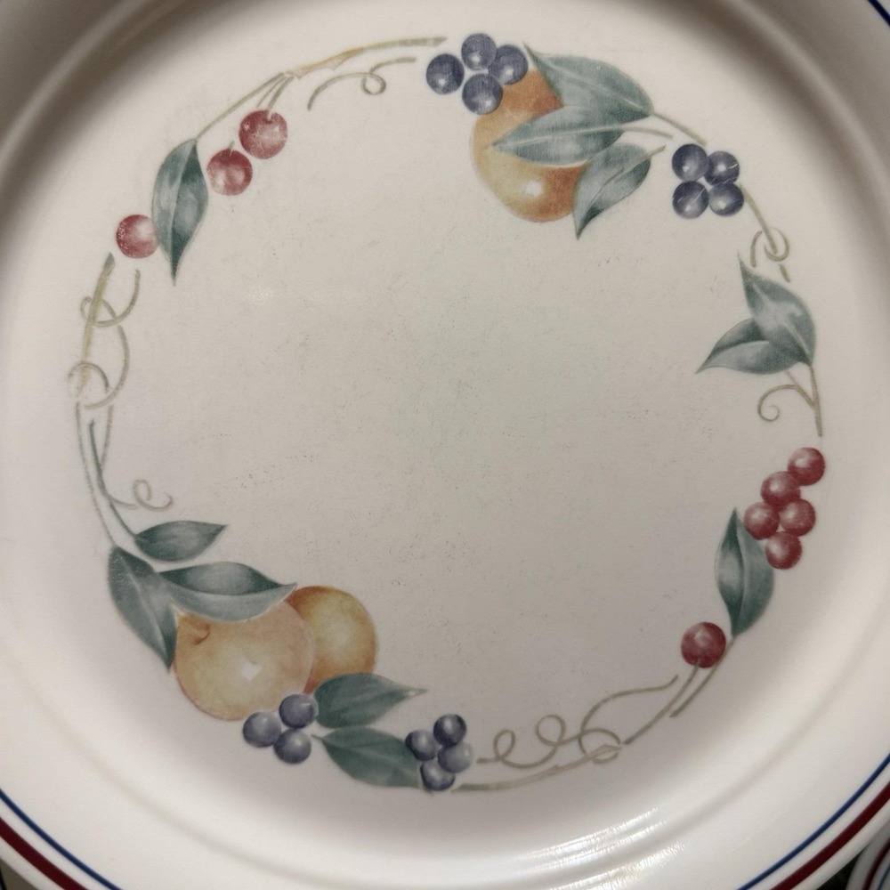 Corelle Abundance Vintage Dinner Plates 10" Vitrelle USA Set of 4 Cottagecore - Picture 4 of 8
